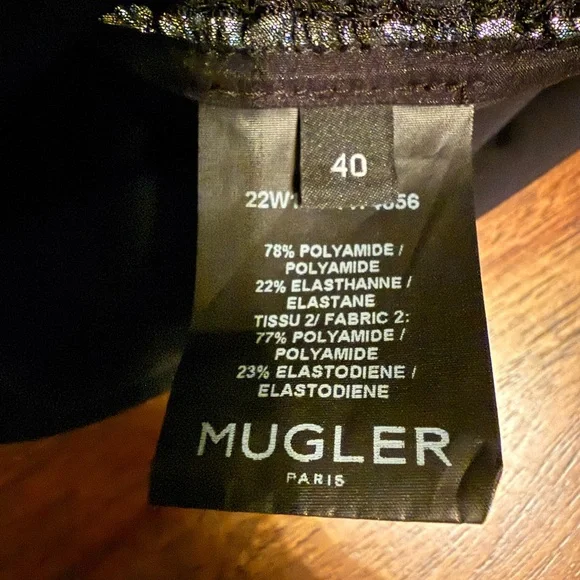 Mugler Metallic Silver Mini Dress - Picture 4 of 7